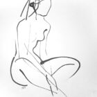 Obraz - akt patyk 30x21 06 (3)